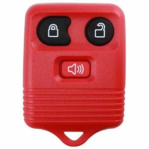 keylessoption red replacement 3 button keyless entry remote control key fob clicker