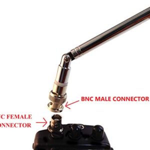 Anteenna TW-777BNC BNC Male Handheld Antenna Scanner Antenna (20-1300MHz) with BNC Male Connector for Scanner Radio and Frequency Counters