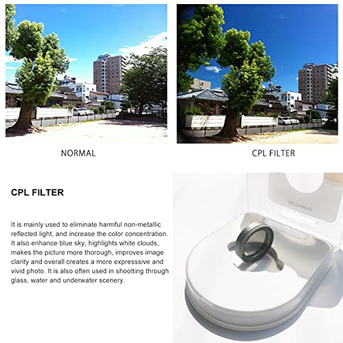 FUMALON CPL Filter Dash Cam Lens Compatial 1S, M300, A800, A800S, A500, A500S, Suitable for 70mai Dashcam Anti-Glare Wide Lens