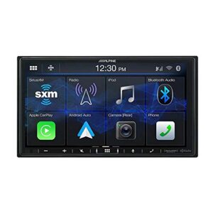 alpine ilx-407 7″ car monitor in-dash carplay android auto receiver hd radio