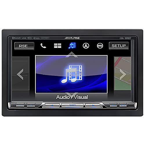 ALPINE iLX-407 7" Car Monitor in-Dash Carplay Android Auto Receiver HD Radio