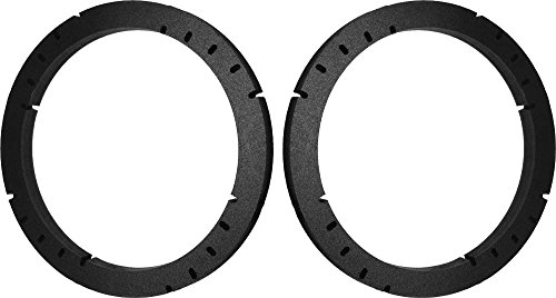 5.25" 5 1/4" Speaker Spacers Depth Extender Extending Rings - 1/2" thick - ID: 4 3/4" OD: 5 3/4" - 1 Pair - SSK525K - Stackable - Perfect For Framing Fiberglass Enclosures