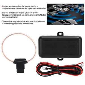 Immobilizer Bypass Module, Universal 12V Car Immobilizer Bypass Module Chip Key Release for Remote Engine Start Stop