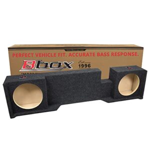 bbox dual sealed 10 inch subwoofer enclosure – accu-tuned sealed subwoofer boxes & enclosures – subwoofer box improves audio quality, sound & bass – fits 2004 – 2008 ford f150 super crew / super cab