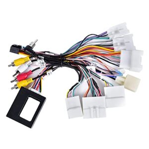 unitopsci radio wire harness for toyota corolla high-end special power cord with canbus protocol box power/speaker connector/wire harness for aftermarket stereo installation with color coded wires