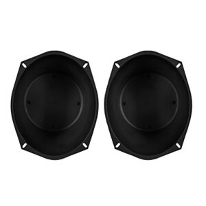 metra 81-6900 universal 6 x 9-inches speaker baffle, black
