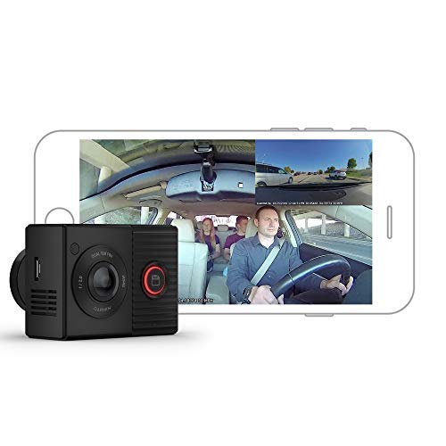 Garmin Dash Cam Tandem, Front and Rear Dual-Lens Dash Camera with Interior Night Vision, Front-Facing Lens with 1440p & 010-12530-03 Parking Mode Cable, 6.60" x 2.70" x 2.00", Black