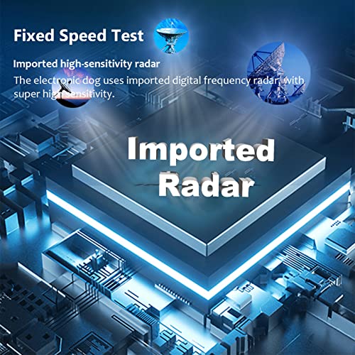 Radar Detector for Cars, Car Electronic Dog Detectors 360 Degree Protection Long Range Detection with Vehicle Speed Alarm System, City/Highway Mode, Led Display, Memory Function(Blue)