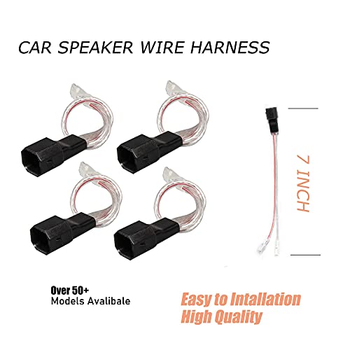 RED WOLF Car Speaker Wiring Harness Adapter Connector Compatible with Ford 1998-2014, Lincoln 2003-2011, Mercury 2000-2010, Mazda 1998-2011 Vehicles Install Aftermarket Door Speaker Wire Cable Plug