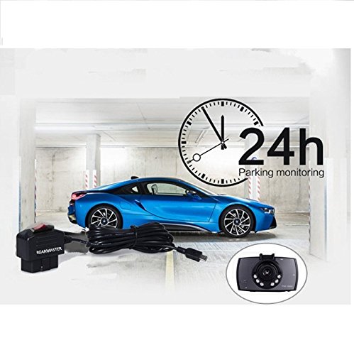 REARMASTER Universal OBD Power Cable for Dash Camera,24 Hours Surveillance/Acc Mode with Switch Button(Micro USB Port)