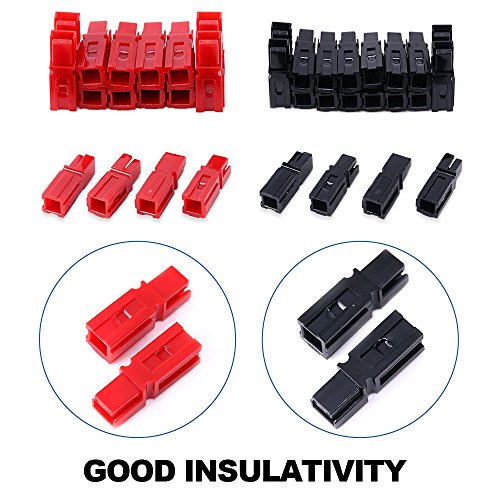 Glarks 20 Pair 30AMP Quick Disconnect Power Terminals Connectors, Red Black Quick Connect Battery Connector Modular Power Connectors Set