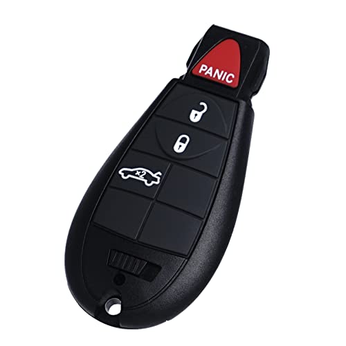 Key Fob FOBIK Keyless Entry Remote Control Replacement Fits for Dodge Dart 2012 2013 2014 2015 2016 2017 M3N32297100 56046771AA 4Button Keyed Ignition