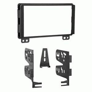 carxtc double din install car stereo dash kit for a aftermarket radio fits 2001-2004 ford mustang trim bezel is black