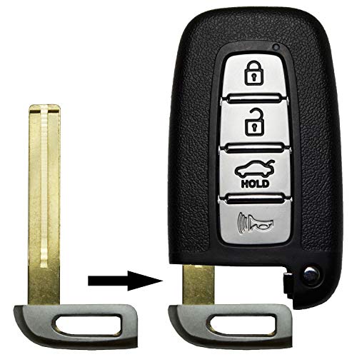 WFMJ for Hyundai Genesis Sonata Kia Sorento Borrego Optima Replacement Uncut Smart Emergency Insert Key Blade Fob