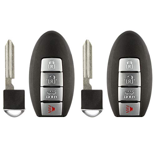 2X KeylessOption Remote Key Fob 4btn for Nissan (KBRASTU15, CWTWB1U758)