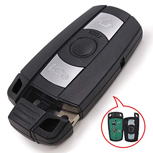 Keymall keyless entry remote car key fob replacement for BMW CAS3 3+ 1 3 5 6 7 Series 315MHz ID7944 Chip