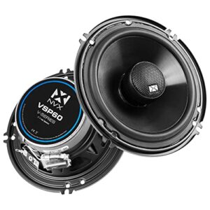 nvx vsp60 600w peak (200w rms) 6″ v-series 2-way coaxial speakers with 25mm silk dome tweeters