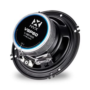 NVX VSP60 600W Peak (200W RMS) 6" V-Series 2-Way Coaxial Speakers with 25mm Silk Dome Tweeters