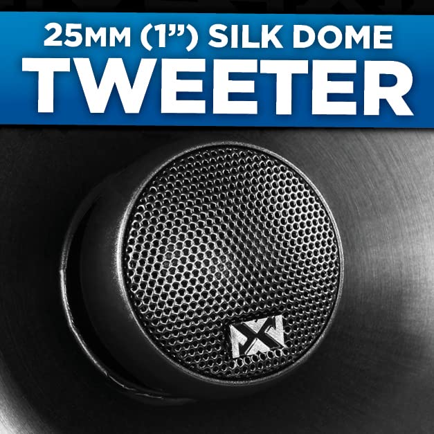 NVX VSP60 600W Peak (200W RMS) 6" V-Series 2-Way Coaxial Speakers with 25mm Silk Dome Tweeters