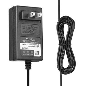 yustda ac/dc power adapter charger for panasonic dvd-ls855 dvd-ls82 portable dvd player