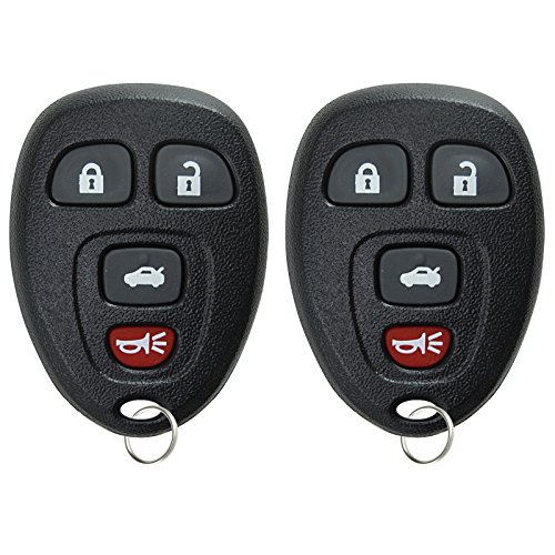 KeylessOption Keyless Entry Remote Control Car Key Fob Replacement for 15252034 (Pack of 2)