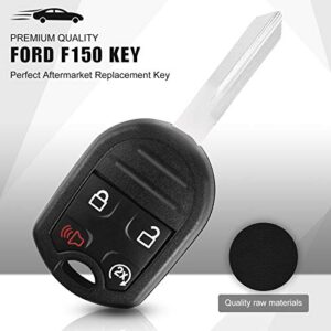 Car Key Fob Fit for Ford 2011-2014 F150 Pick-up, 2011-2016 F250/ F350/ F-450/ F-550/ F-650/ F-750, 2015 Flex Push to Start Ignition Key Smart Self-Programming Entry Remote OEM (CWTWB1U793)