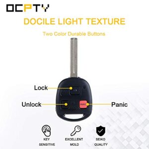 OCPTY 1X Uncut Keyless Entry Remote Control Key Fob Transmitter Replacement for 2003-2008 for Lexus LX470/ 2003-2009 for Lexus GX470 HYQ1512V 89070-60801