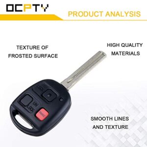 OCPTY 1X Uncut Keyless Entry Remote Control Key Fob Transmitter Replacement for 2003-2008 for Lexus LX470/ 2003-2009 for Lexus GX470 HYQ1512V 89070-60801