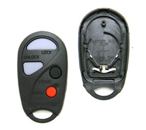 replacement case compatible with 2000-2004 nissan sentra 4-button key fob remote (fcc id: nhvbu427, p/n: 28268-4z400, 282684z)