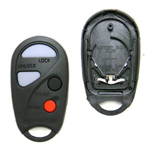 Replacement Case Compatible With 2000-2004 Nissan Sentra 4-Button Key Fob Remote (FCC ID: NHVBU427, P/N: 28268-4Z400, 282684Z)