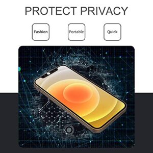 EYSOFT Camera Lens Cover Compatible for iPhone 12 Pro Max Bundled with iPhone Front Camera Cover (Silver),Protect Privacy and Security But Not Affect Face Recognition