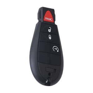 ocestore gq4-53t car key fob keyless control entry remote 4 button vehicles replacement compatible with cherokee 2014-2020 68105083
