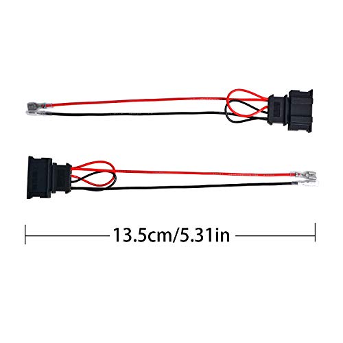 HSTECH 2 Pairs (4 Pack) Speaker Wiring Harness Wire Cable for VW Passat Seat Golf Polo Speakers Adapter Connector Adaptor Plug