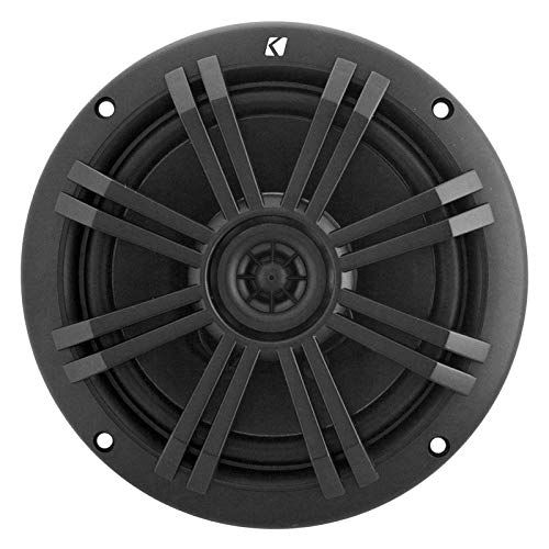 KICKER Black OEM Replacement Marine 6.5" 4-Ohm Coaxial Speaker Bundle - 4 Speakers