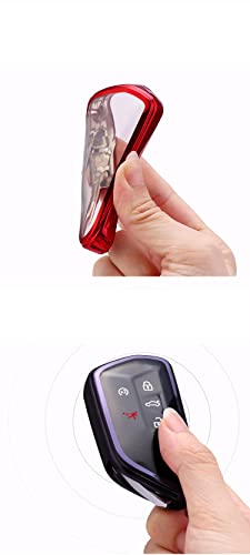 Soft Tpu Smart Remote Car Key FOB Cover Holder Case Fit for Volkswagen VW MK8 Golf/GTI Skoda Enyaq Octavia Full Protection (Silver)