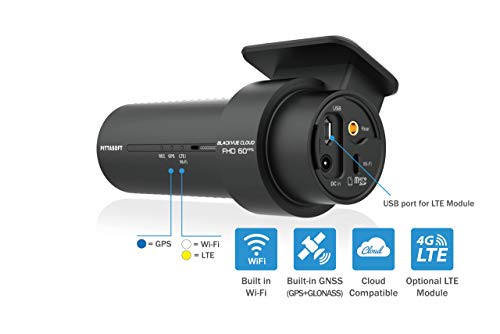 BlackVue DR750X-1CH Plus 32GB | Full HD Cloud Dashcam | Back-Illuminated STARVIS Image Sensor | Built-in Wi-Fi, GPS, Parking Mode Voltage Monitor | LTE via Optional LTE Module