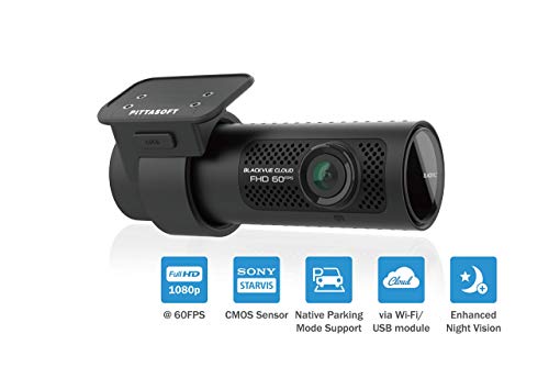 BlackVue DR750X-1CH Plus 32GB | Full HD Cloud Dashcam | Back-Illuminated STARVIS Image Sensor | Built-in Wi-Fi, GPS, Parking Mode Voltage Monitor | LTE via Optional LTE Module