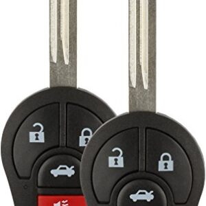 2X KeylessOption Remote Key Fob 4btn for Nissan (CWTWB1U751, CWTWB1U816)