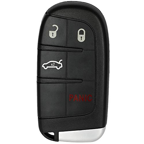 SCITOO Keyless Entry Remote Key Fob SHELL CASE Replacement for 4 Buttons Uncut Car Key for Dodge for Challenger for Charger for Journey for Dart for Durango 1pc FCC M3N-40821302 M3N40821302