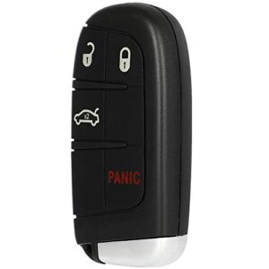 SCITOO Keyless Entry Remote Key Fob SHELL CASE Replacement for 4 Buttons Uncut Car Key for Dodge for Challenger for Charger for Journey for Dart for Durango 1pc FCC M3N-40821302 M3N40821302