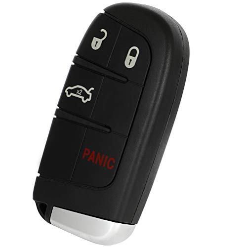 SCITOO Keyless Entry Remote Key Fob SHELL CASE Replacement for 4 Buttons Uncut Car Key for Dodge for Challenger for Charger for Journey for Dart for Durango 1pc FCC M3N-40821302 M3N40821302