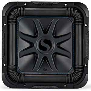 KICKER 44L7S102 Car Audio Solo-Baric 10" Subwoofer Square L7 Dual 2 Ohm Sub (Renewed)