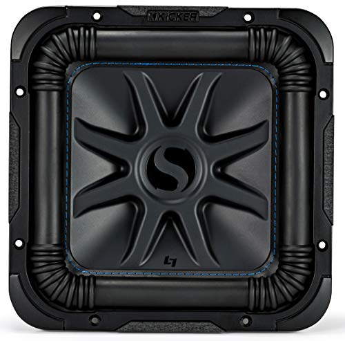 KICKER 44L7S102 Car Audio Solo-Baric 10" Subwoofer Square L7 Dual 2 Ohm Sub (Renewed)