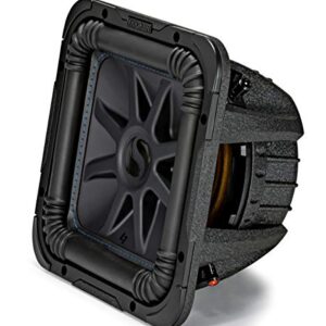 KICKER 44L7S102 Car Audio Solo-Baric 10" Subwoofer Square L7 Dual 2 Ohm Sub (Renewed)