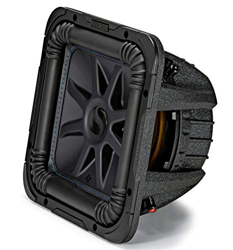 KICKER 44L7S102 Car Audio Solo-Baric 10" Subwoofer Square L7 Dual 2 Ohm Sub (Renewed)