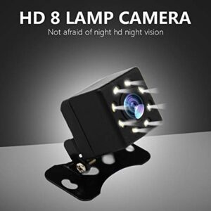 DUTTY Car Rear View Camera Universal 8 LED Night Vision Backup Parking Reverse Camera Waterproof 170 Wide Angle HD Color Image