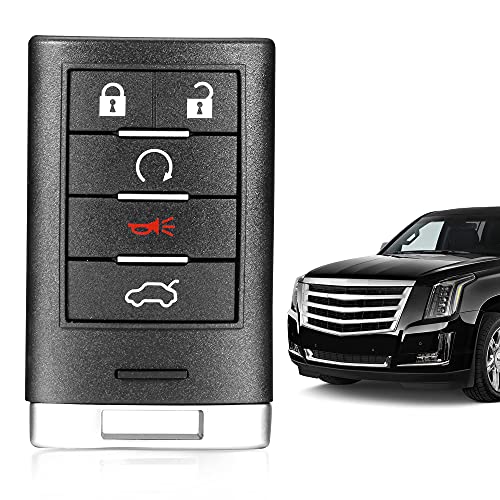 Key fob, VOFONO Keyless Entry Remote Smart Replacement Compatible with Cadillac CTS 2008-2015/ STS 2008 - 2011 (FCC ID: M3N5WY7777A) 5 Buttons