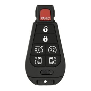 keyless2go replacement for 7 button remote key chrysler dodge volkswagen iyz-c01c 56046708 ag – with durashell technology