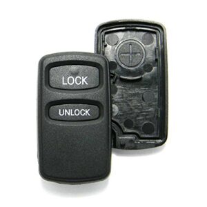 replacement case compatible with mitsubishi 2-button key fob remote (fcc id: oucg8d-525m-a, p/n: mr587983)