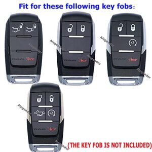 Alegender Key Fob Cover Case Remote Holder Compatible with 2019 2020 2021 Dodge RAM 1500 2500 3500 4500 5500 Limited Longhorn Pickup HD
